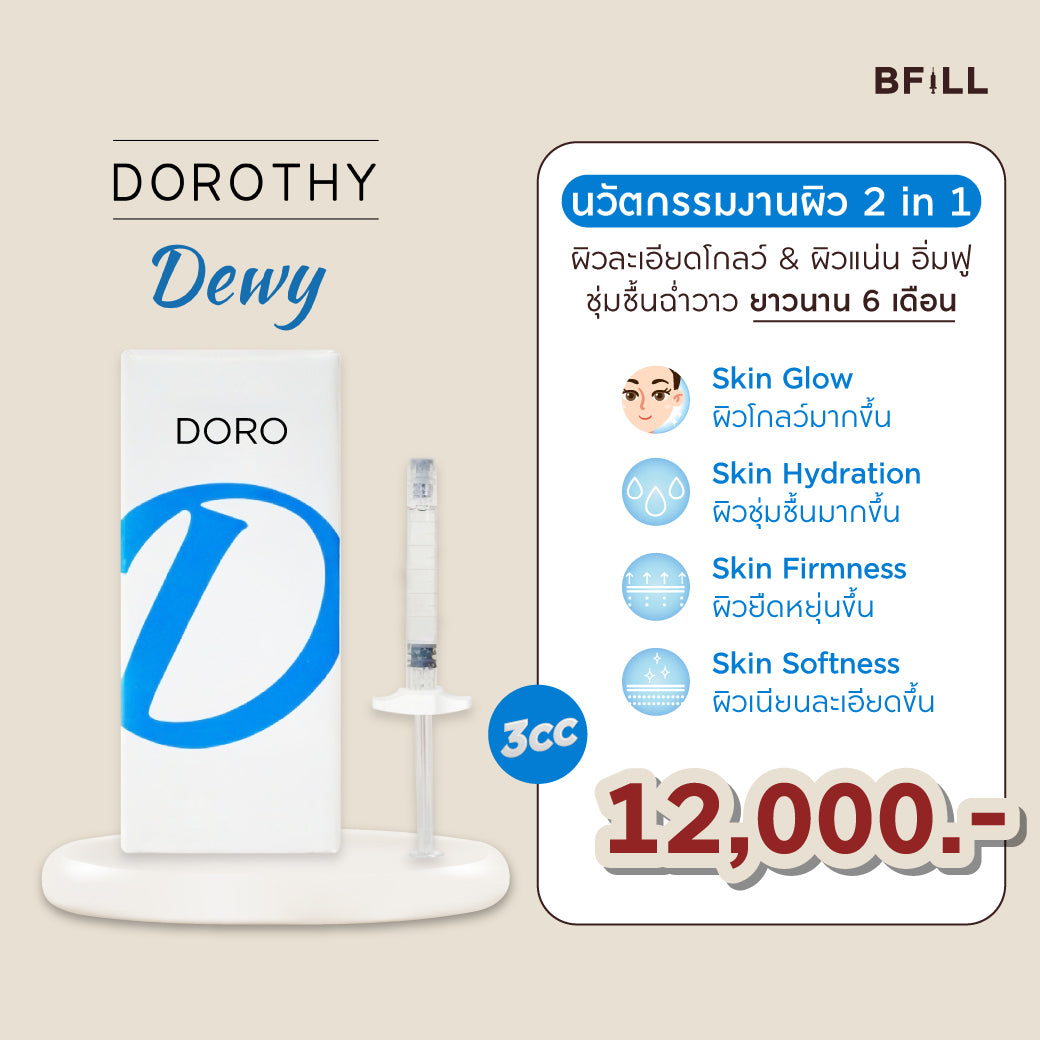 Dorothy Dewy 3cc 顔のグロウ、潤いとツヤが長持ち、6ヶ月間