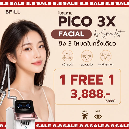 Program Pico Laser Facial Reduce Dark Spots All Over Face or Acne Scar Revitalization All Over Face by Specialist Only Asok