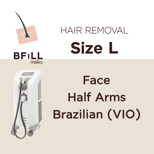 Hair Removal Diode Size L Express Que By Senior Specialist (x2 Package Duration)