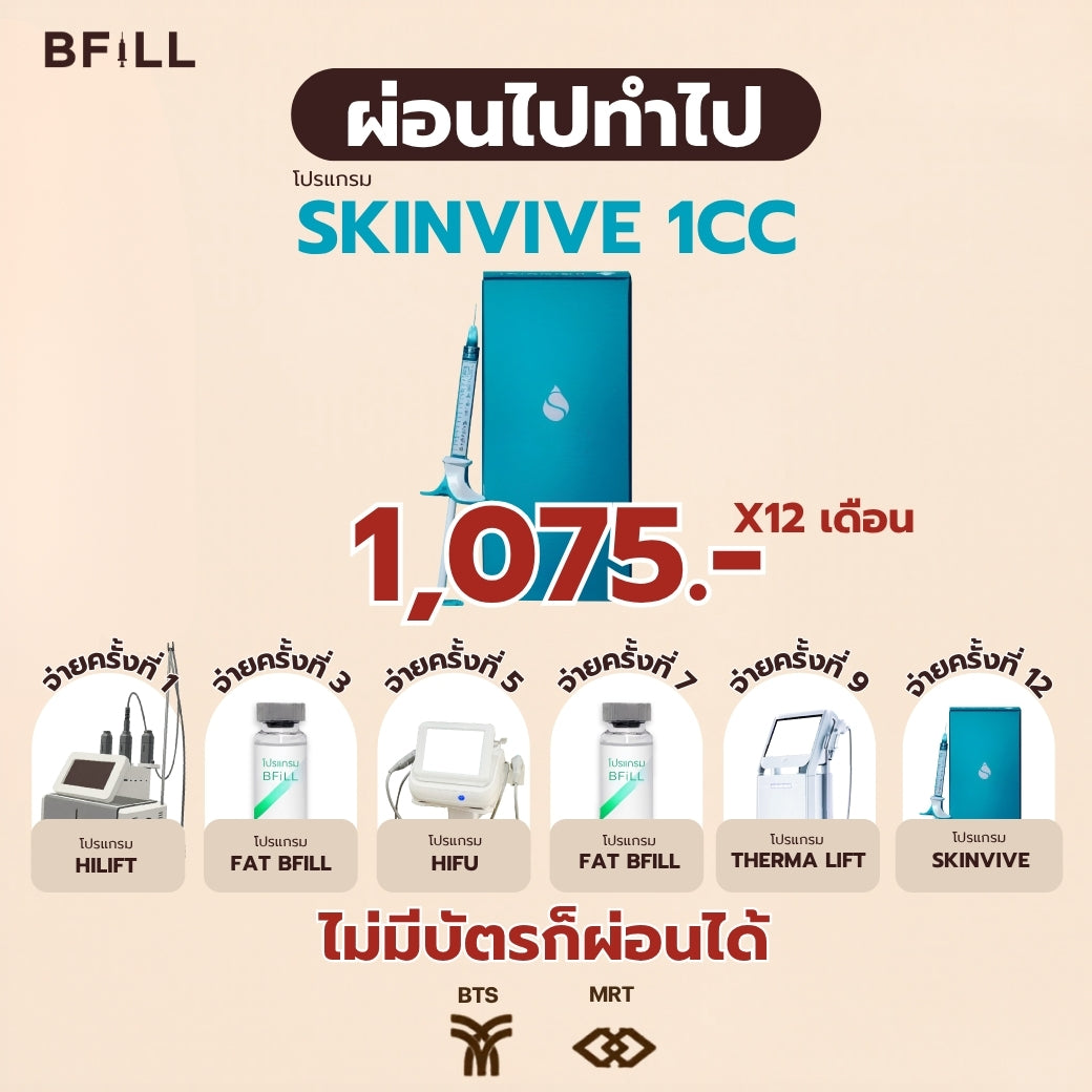 Program SKINVIVE Installment 12 Months 1,075.-/Month By Doctor